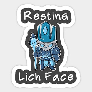 Resting Lich Face Sticker